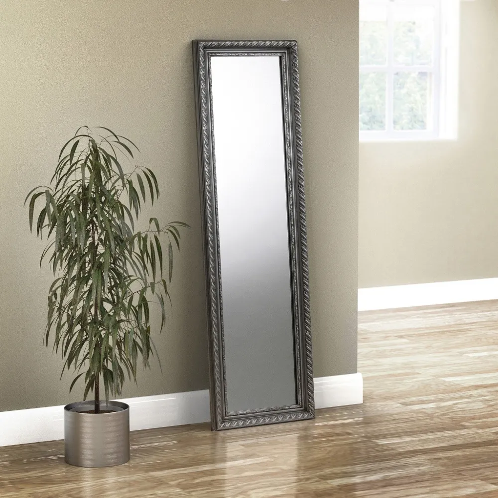 Allegro Pewter Dress Mirror - 38 x 128 cm