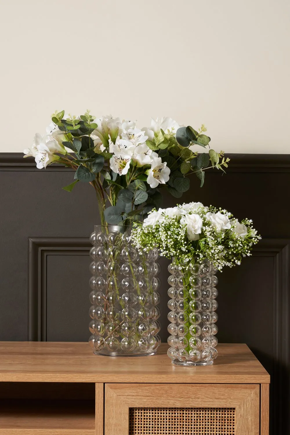 BHS Medium Clear Bobble Glass Vase 4