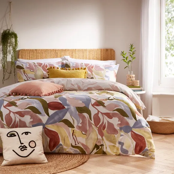 Furn. Amarosa Abstract Single Duvet Cover Set, Pink 4