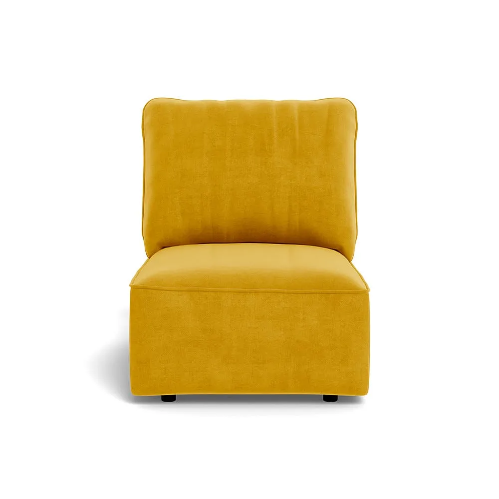 Heal's Morven Single Unit Smart Luxe Velvet Canary 1
