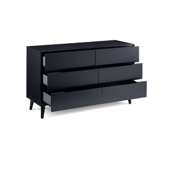 Cecil 6 Drawer Wide Chest, Anthracite 3