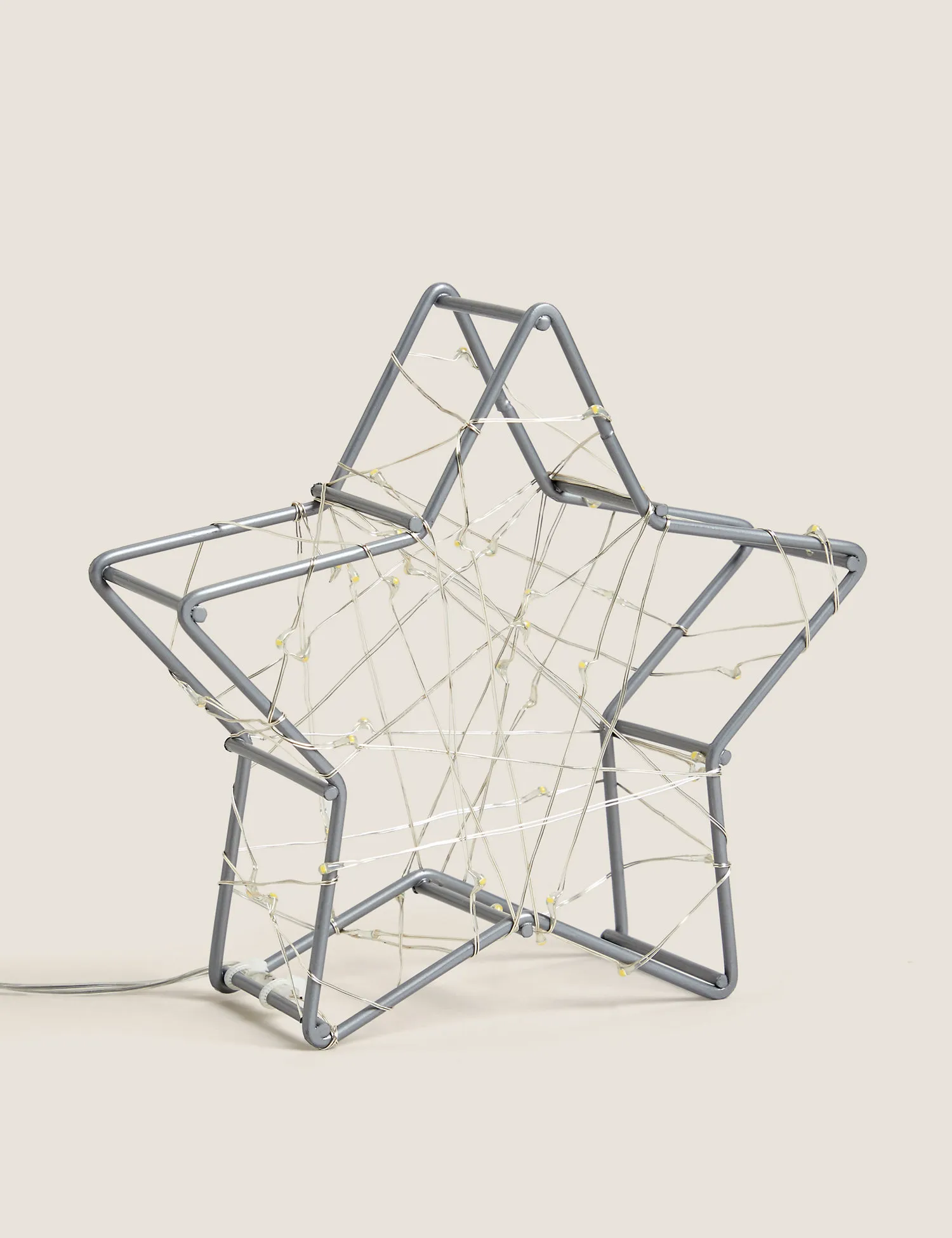 M&S Small Light Up Star Decoration