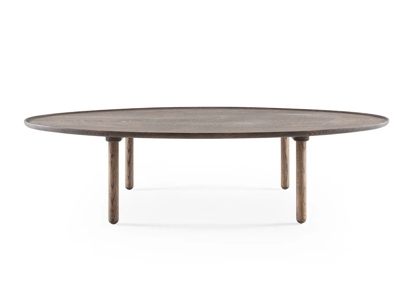 Gazzda Mu Coffee Table Oval 150 x 80cm Smoked Oiled Oak 1