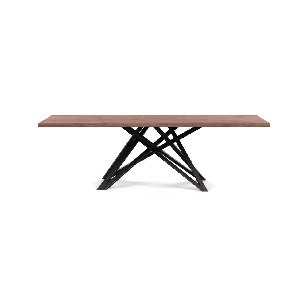 Heal's Vienna Dining Table 240x100cm Oiled Walnut Natural Edge Filled 1