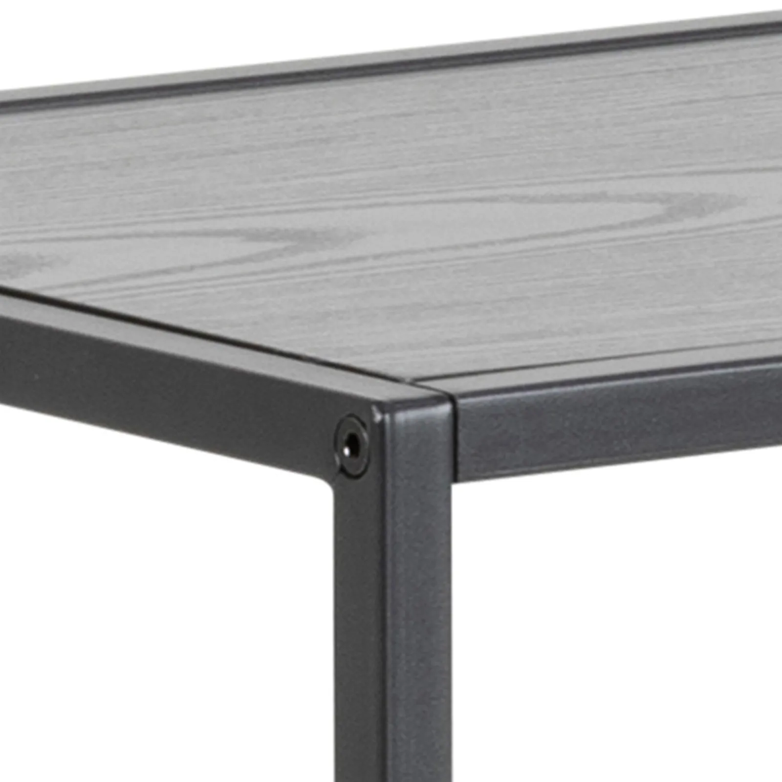 Furniture To Go Seaford Console Table with 2 Shelves in Black 5