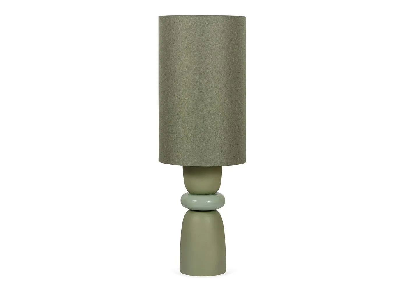 Heal's Sutherland Ceramic Table Lamp Green Large