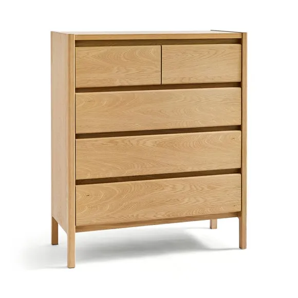 Elements Holmes 5 Drawer Chest, Oak 6