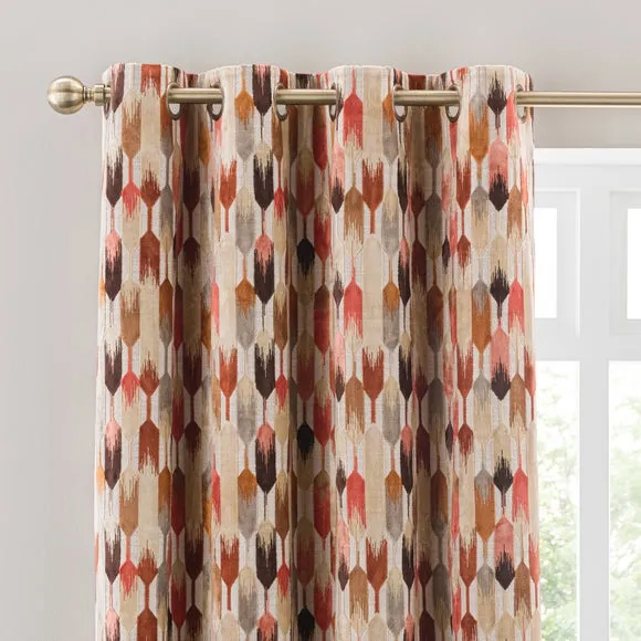 Kelso Cut Velvet Eyelet Curtains 1