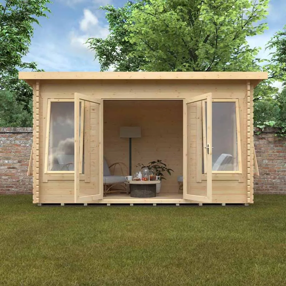Buttercup Farm 14x8w The Hatfield 44mm Cabin - L415 x W235 x H232.8 cm in Natural 6