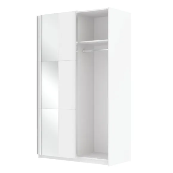 Jax 120cm Sliding Wardrobe with 2 Mirrors 6