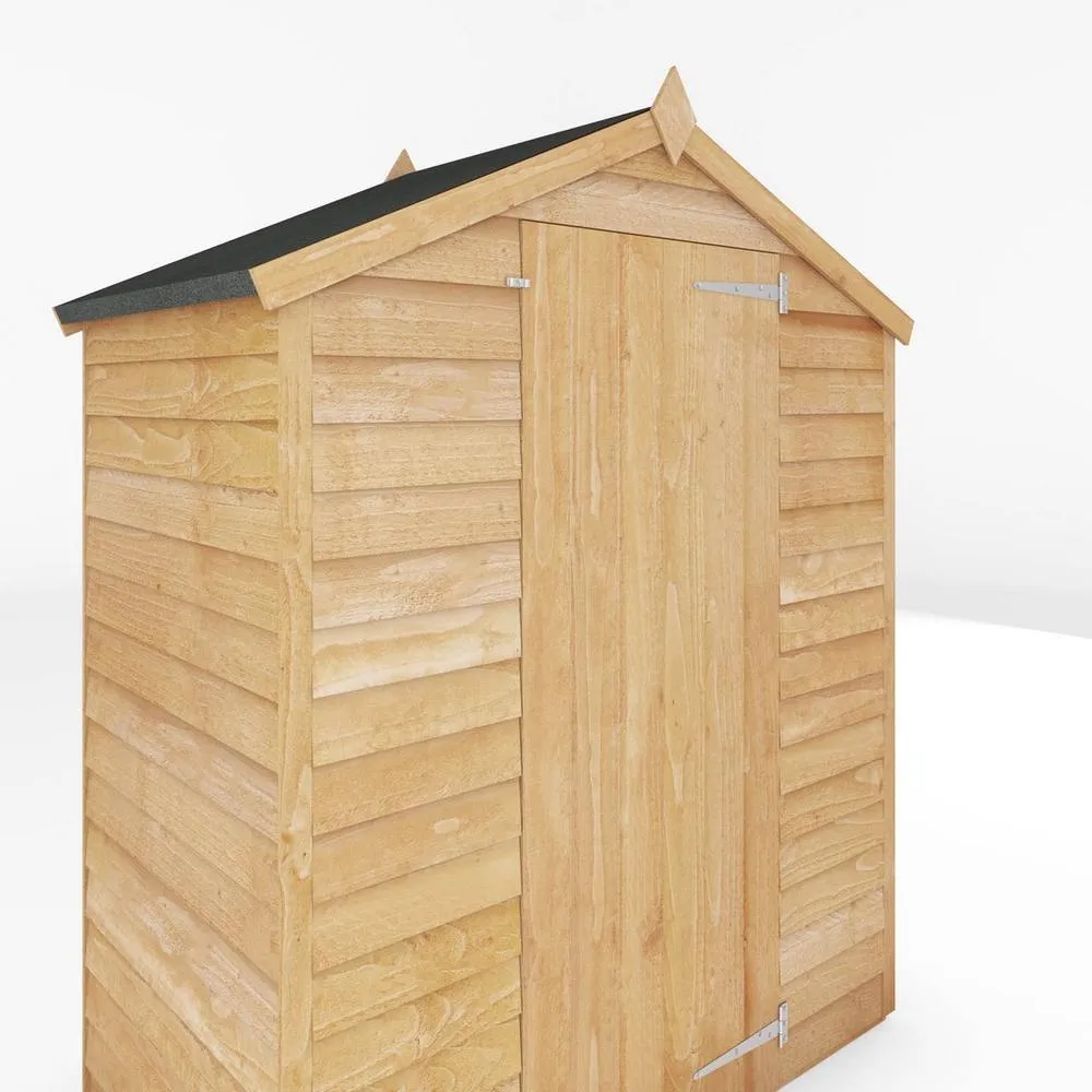 Mercia 3 x 5 Feet Overlap Apex Windowless Shed - L85.9 x W160 x H191.9 cm in Brown 6