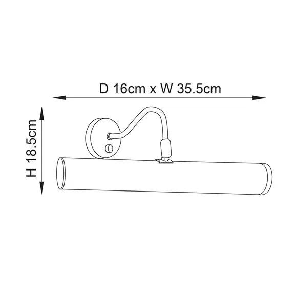 Vogue Clarkson 2 Light Picture Wall Light 6
