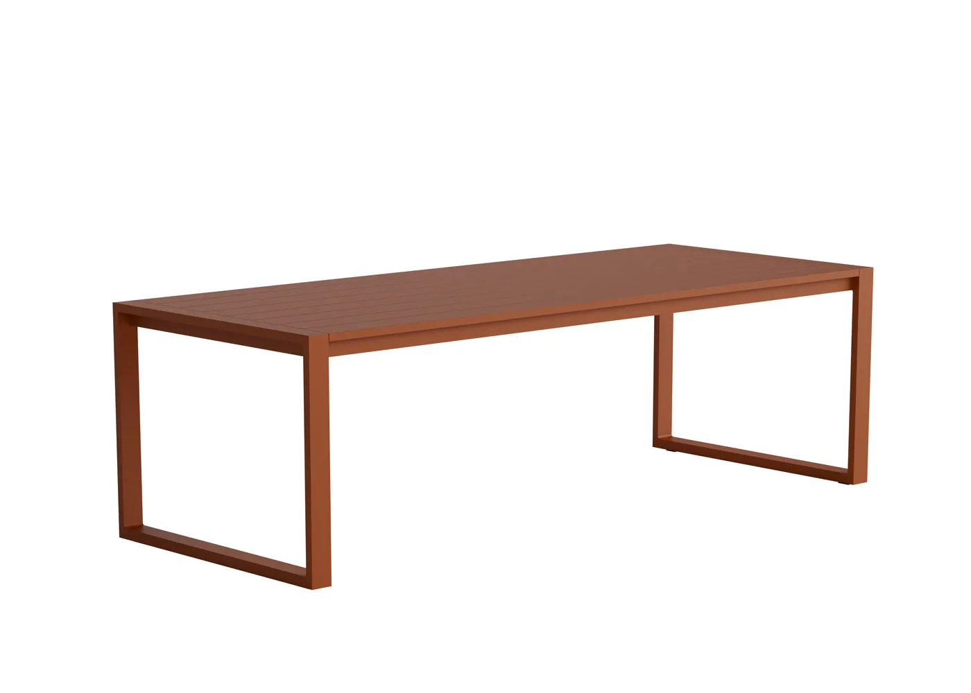 Case Eos Outdoor Communal Table Rust