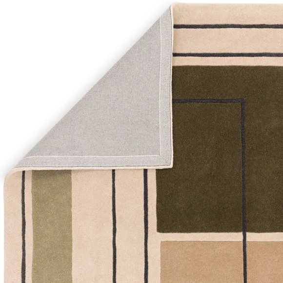 Asiatic Reef Outline Khaki Wool Rug 3