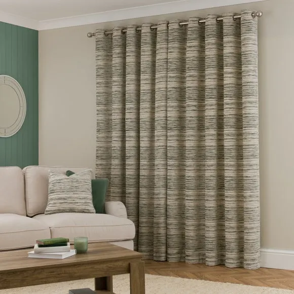 Brancaster Chenille Eyelet Curtains 4