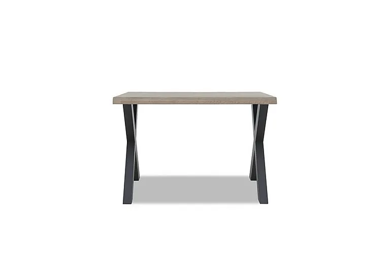 Hades Straight Edge Bar Table with X Shaped Legs - 140-cm - Vintage Grey