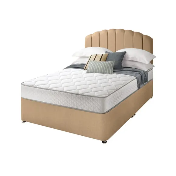 Silentnight Divan Set with Merlin Headboard and 800 Pocket Spring Memory Foam Mattress 6
