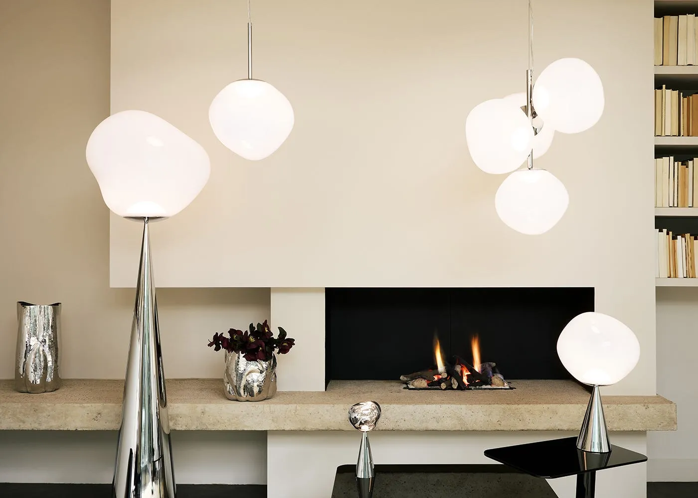Tom Dixon Melt LED Cone Fat Table Lamp Opal 3