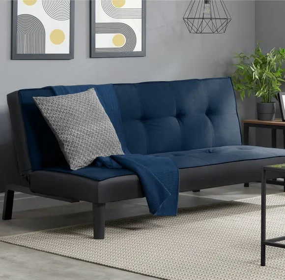 Aurora Velvet Double Sofa Bed 1