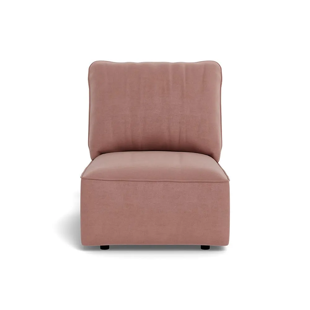Heal's Morven Single Unit Smart Luxe Velvet Dusky Pink