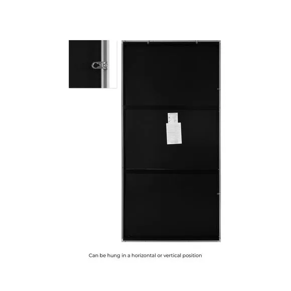 Artus Aluminium Rectangle Full Length Wall Mirror 3