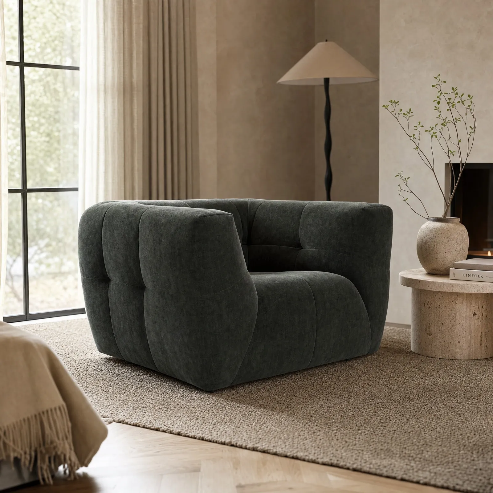 Atticus Armchair, Grey Fabric | Barker & Stonehouse 2