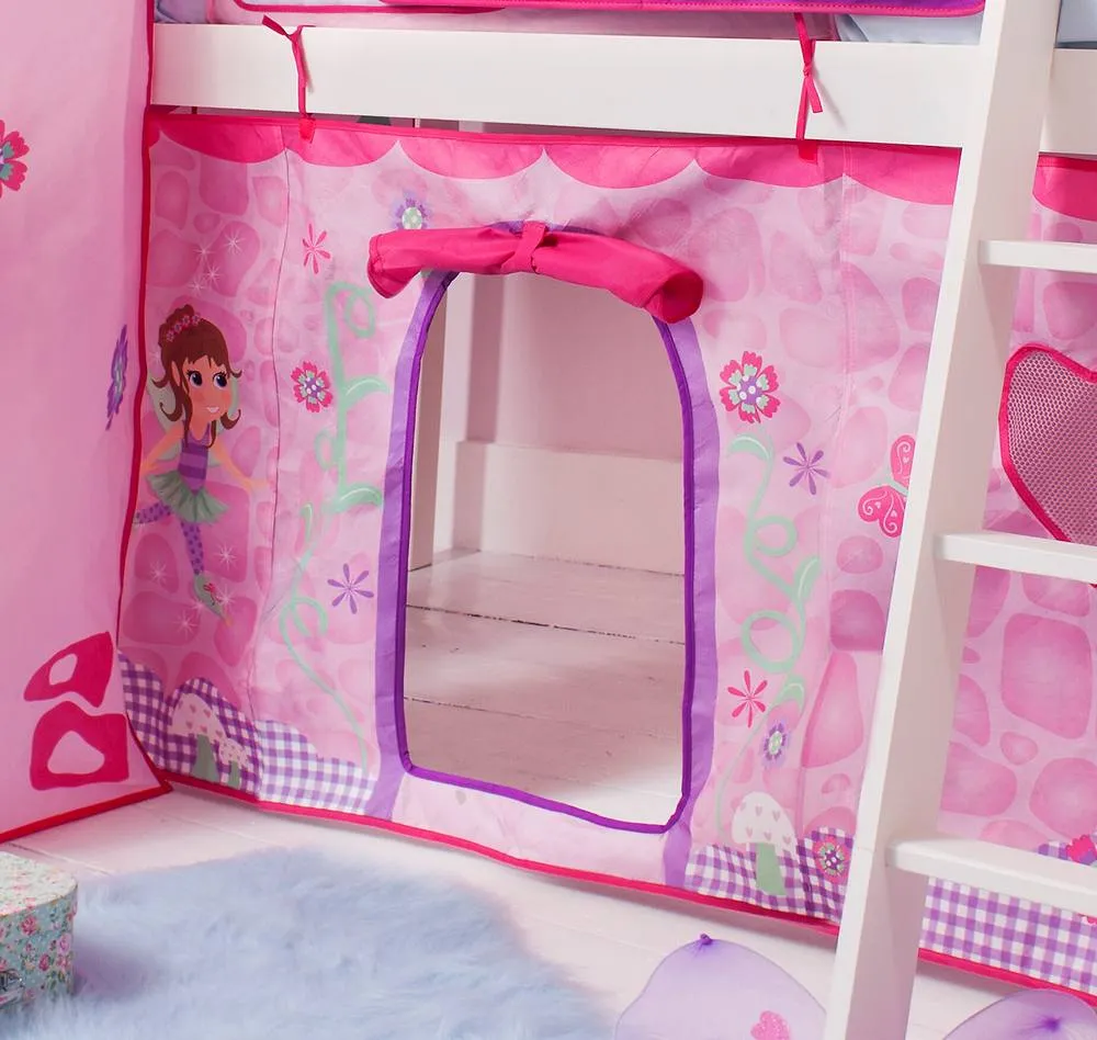 Nöa and Nani Moro Cabin Bed Midsleeper with Fairies Tent in White 3