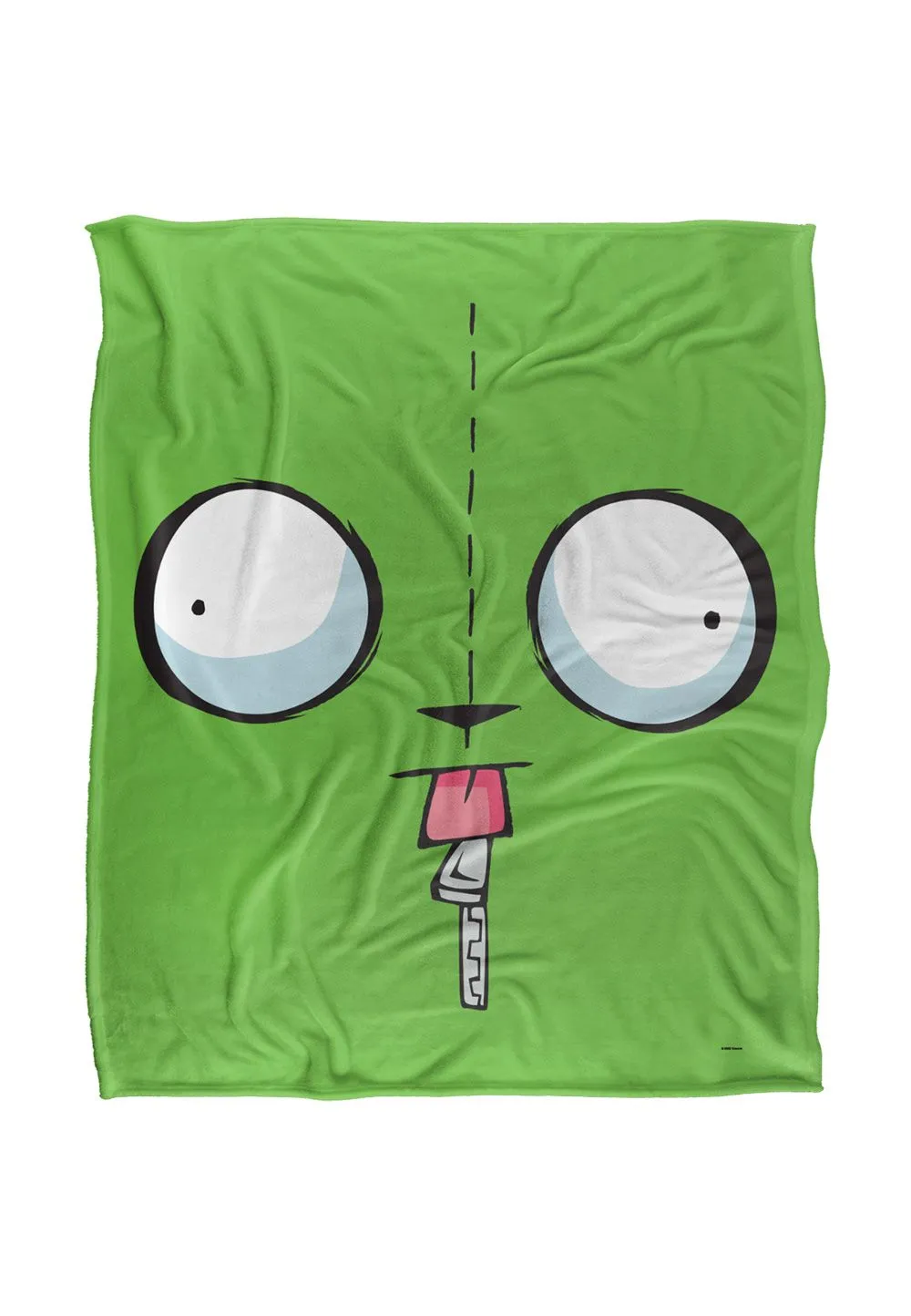 Nickelodeon Invader Zim Gir Face Silky Touch Super Soft Throw Blanket 152 X 127 cm in White