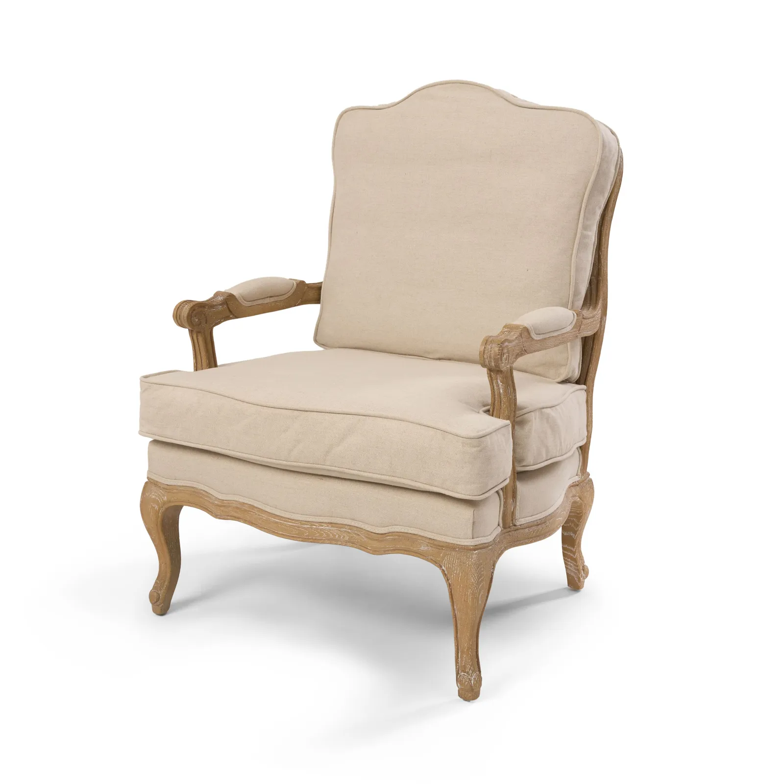 Sienna Rattan Back Armchair, Natural / Weathered Oak