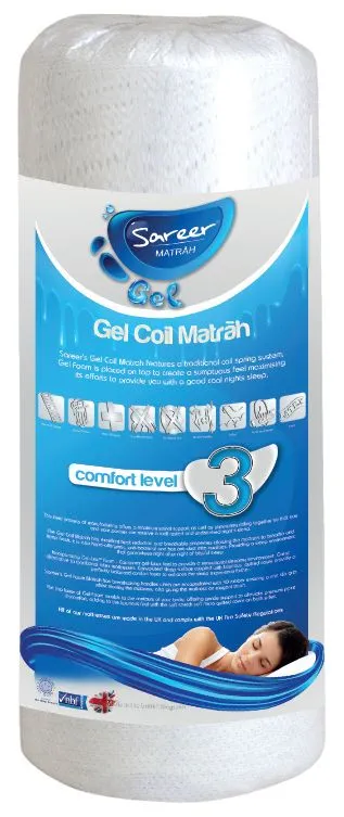 Sareer Furniture Limited Gel Coil Mattress in White 5