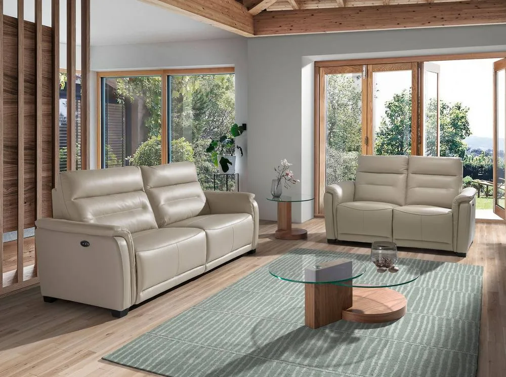 Angel Cerda Round Tempered Glass & Walnut-Veneer Coffee Table in Brown 4
