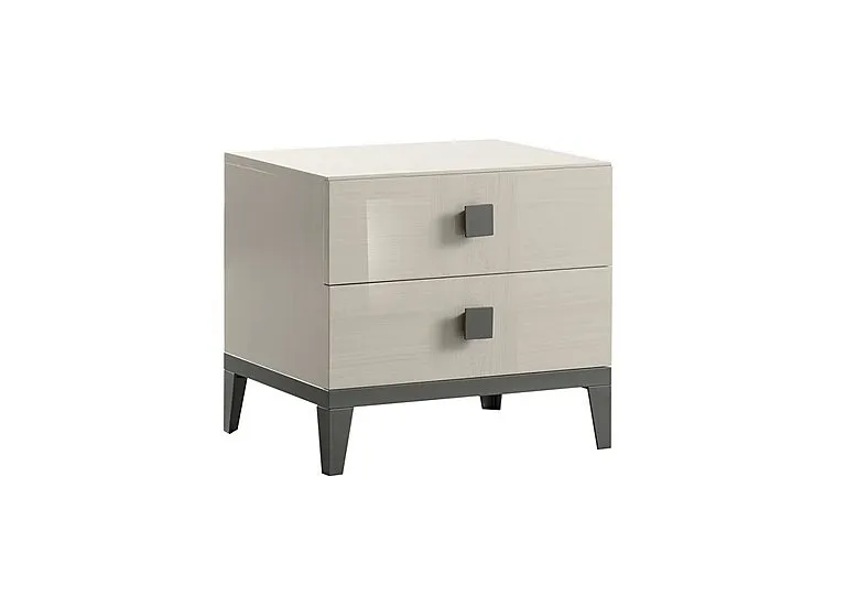 Alpine 2 Drawer Bedside Table