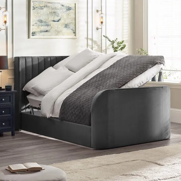 Clara Side Lift Ottoman TV Bed Frame 2
