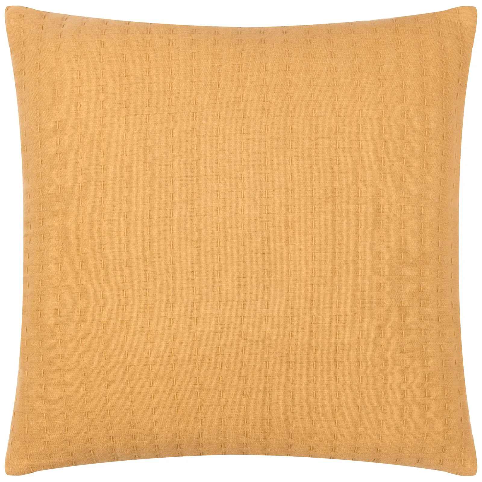 Yard Hush Stitched 100% Cotton Cushion in Yellow 2