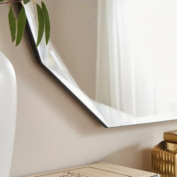 Livia Luxe Bevelled Edge Oval Wall Mirror 2