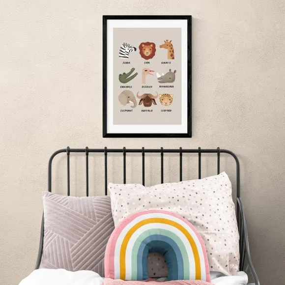 East End Prints Animal Safari In Stone Print by Kid of the Village 1