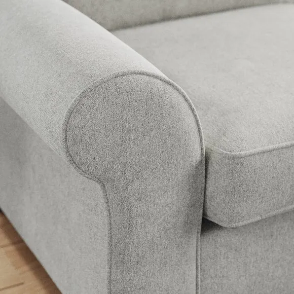 Flori Soft Chenille 3 Seater Sofa 5