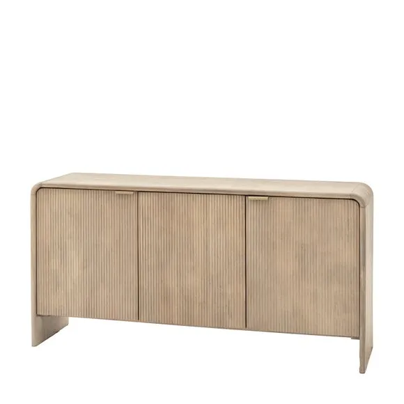 Cedar & Sage Ontario Mango Wood 3 Door Sideboard 5