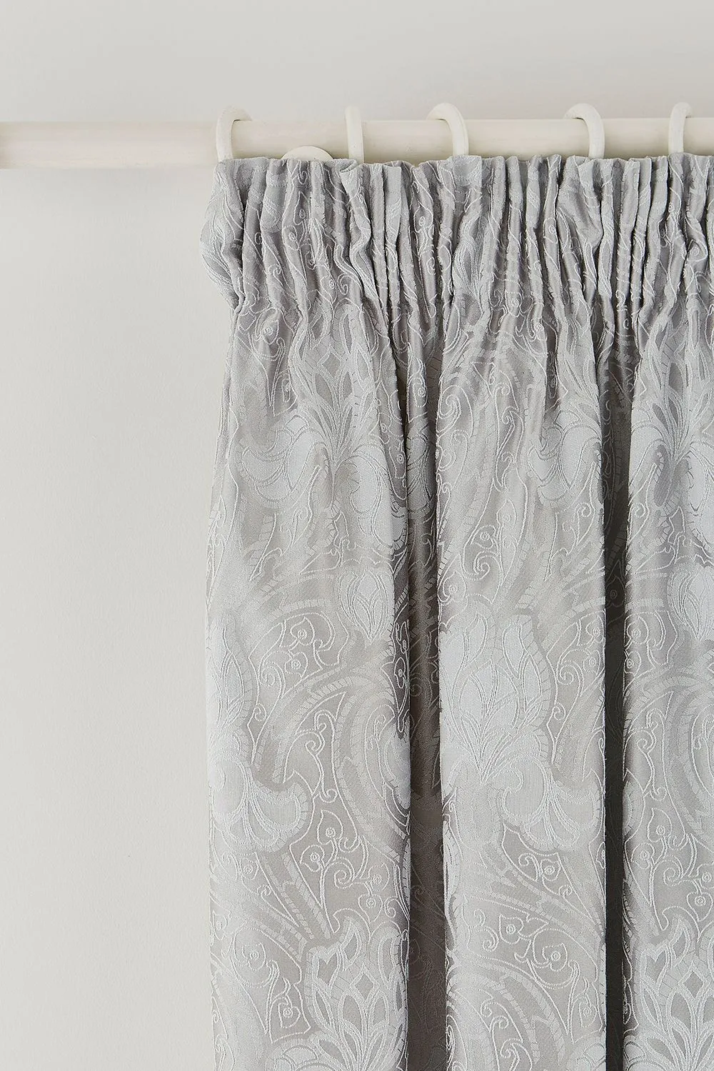 Sanderson 'Ashbee' Lined Curtains in Silver 2