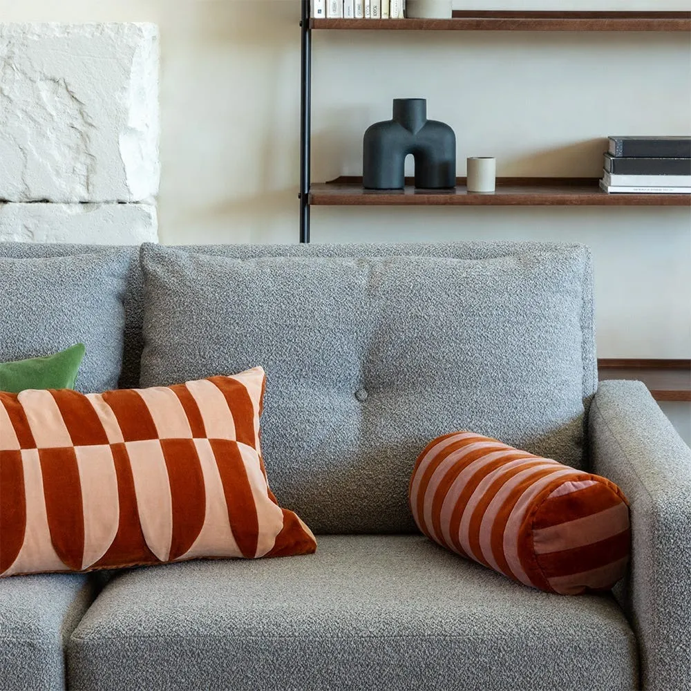 Christina Lundsteen Bolster Cushion Mustard 40cm 4