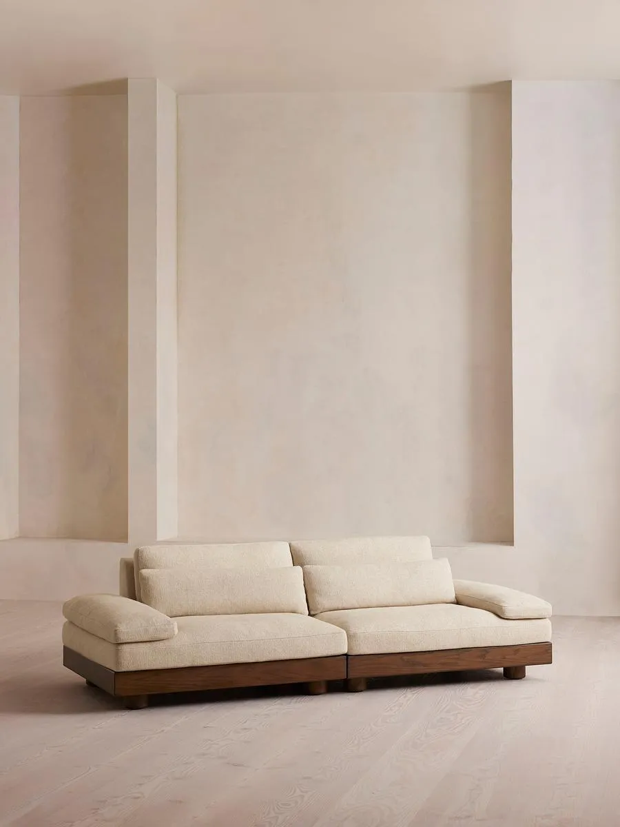 Truro Modular Sofa, Three Seater, Textured Linen