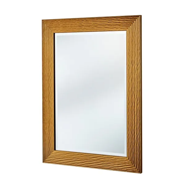 Yearn Wave Framed Bevelled Rectangle Wall Mirror 2
