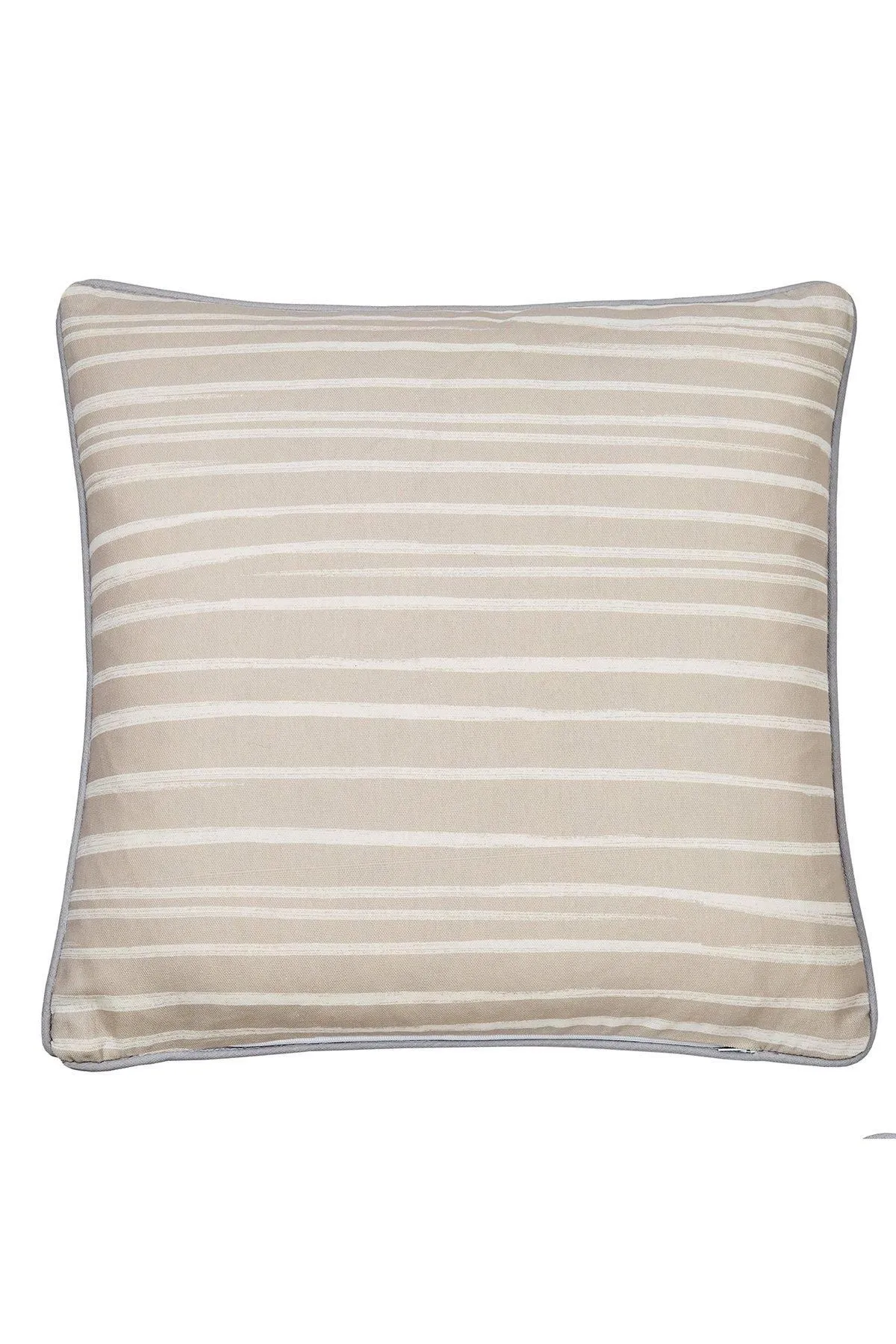 Fusion 'Beach Huts' Outdoor Water & UV Resistant Garden Filled Bench Cushion in Natural 4