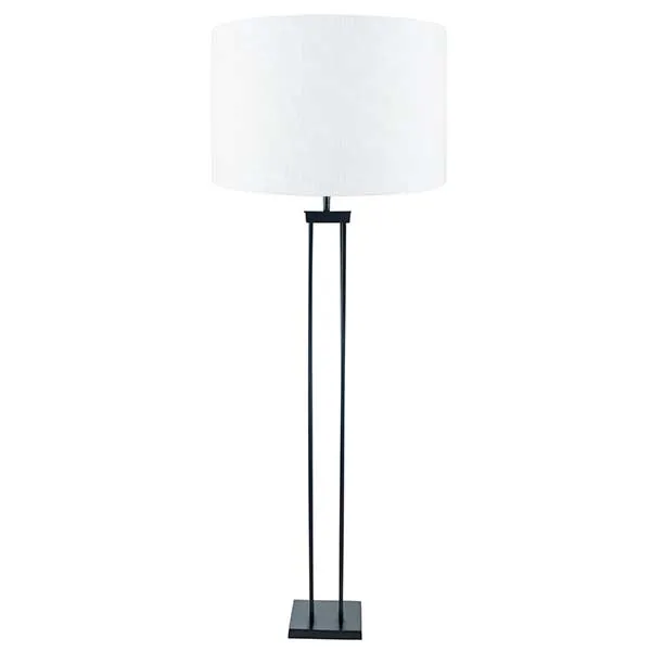 Four Post Floor Lamp  Matt Black