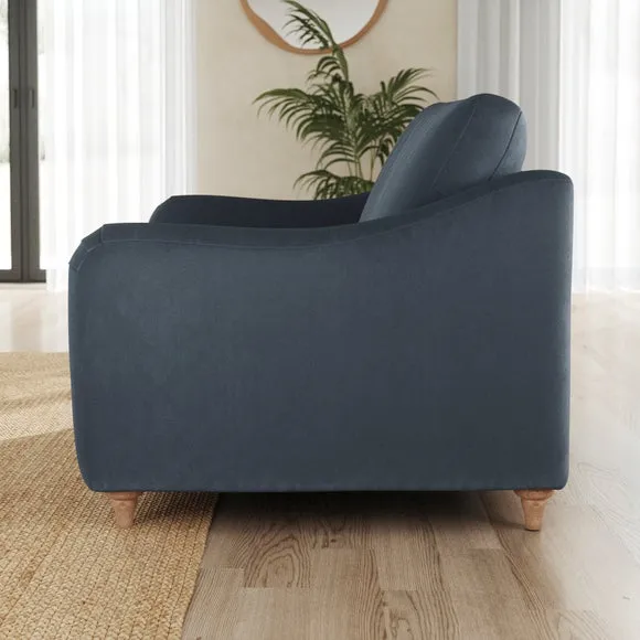Hattie Matte Plush Velvet Snuggle Sofa 2
