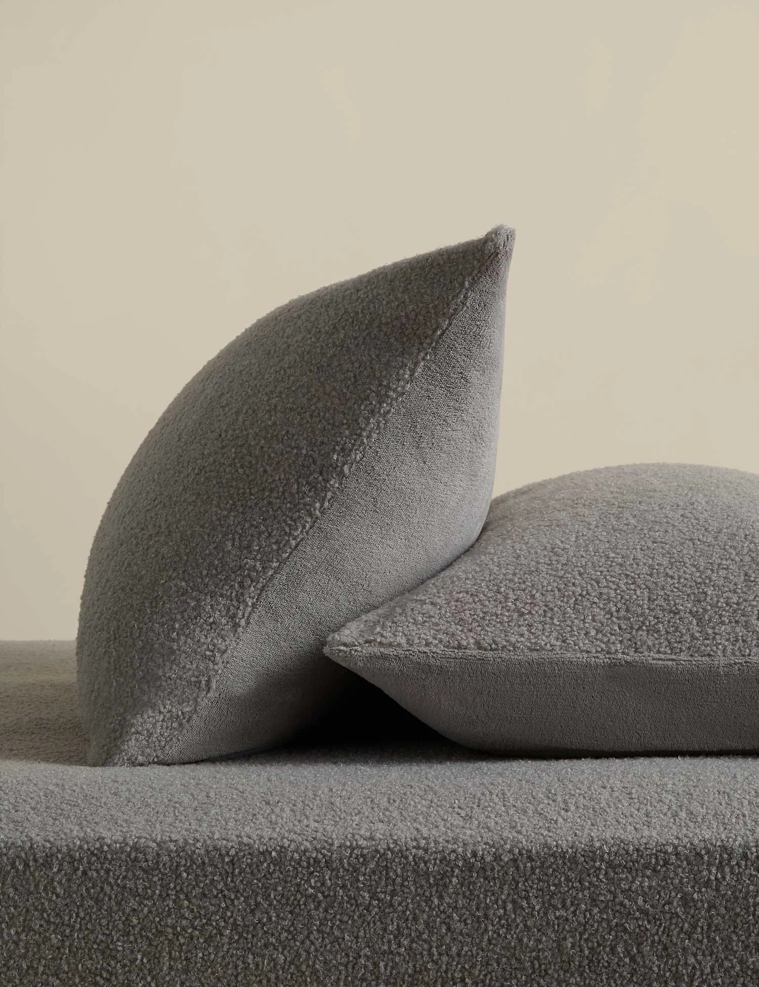 M&S 2 Pack Cosy Borg Standard Pillowcases Marble
