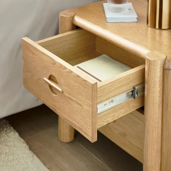 Reeva 2 Drawer Bedside Table 4
