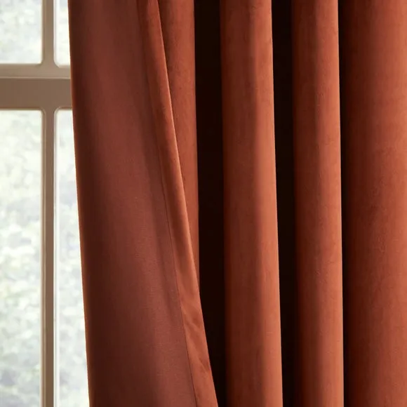 Luxe Velour Eyelet Curtains (Blackout Available) 5