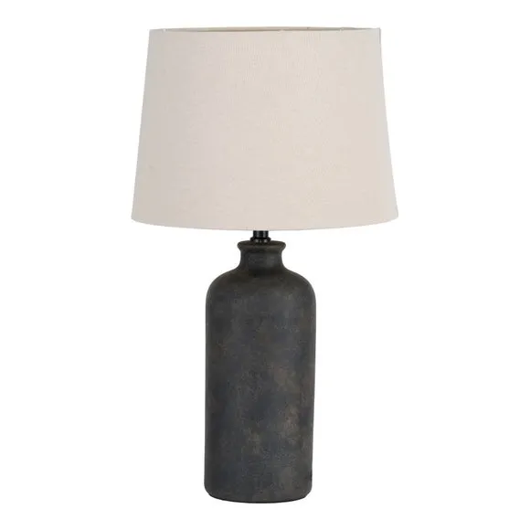 Pacific Lifestyle Kovu Matt Bronzed Cylinder Ceramic Table Lamp 5