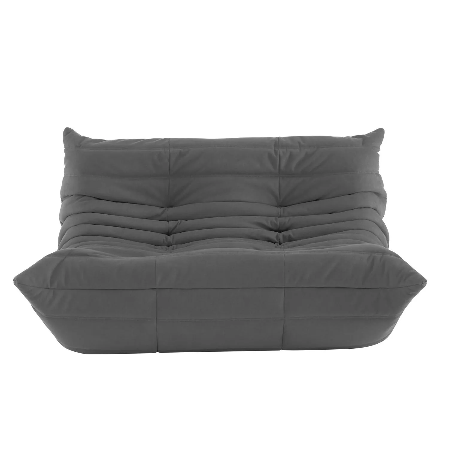 Ligne Roset Togo 2 Seater Sofa Alcantara Chic Grey 2